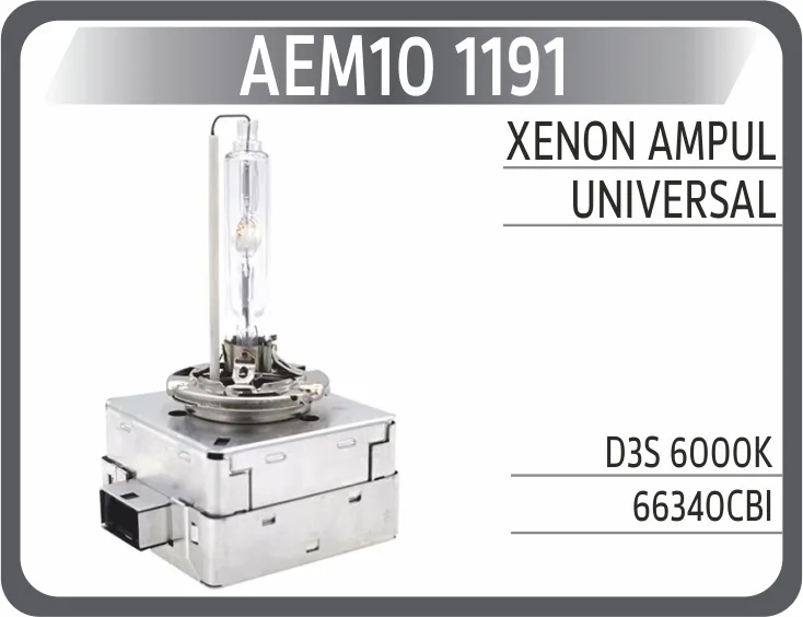 Xenon Ampul D3S 6000K