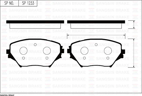 Ön Fren Balata Toyota RAV4 2.0L 1AZ - FE ACA21 2001-2005