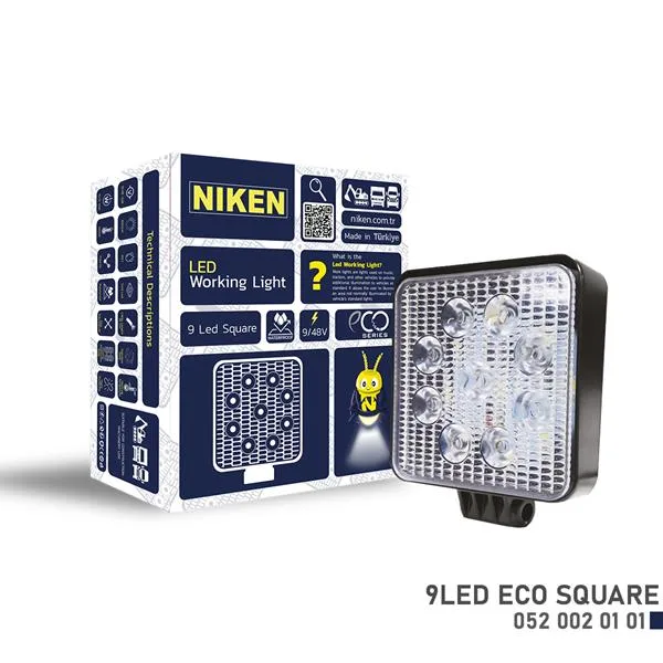 Calısma Lambasi ECO 9 Ledli Kare