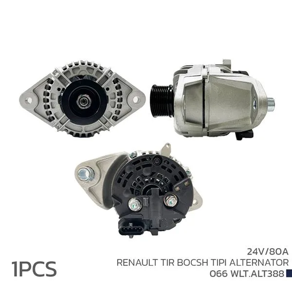 Alternatör Sarj Dinamosu 24V 80A Renault Tır Bosch Tipi