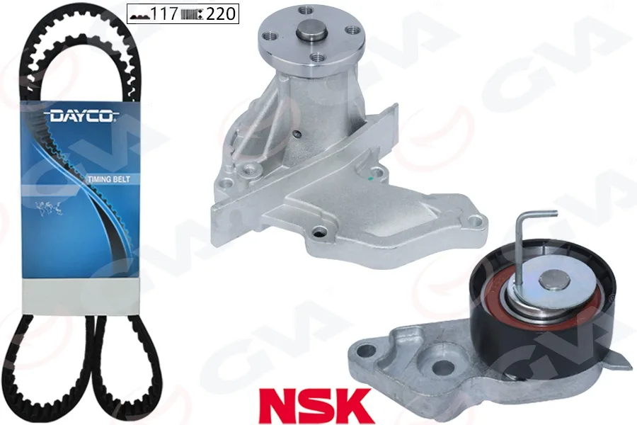 Triger Seti Devirdaim Ford Focus - Fiesta - Cmax 1998 1.25-1.4-1.6 Zetec 100 PS NSK Gergi - Dayco Kayış da 121 3 1.25 1996-2004 Volvo S40 2 1.6 2005-2012 V50 2005-2012 Mazda 2 1.25 / 1.4 / 1.6 2004-2012 KTB286