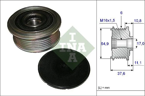 Alternator Kasnagı Mercedes W176 W246 C117 X156 . Renault Clio Modus . Infiniti Q30