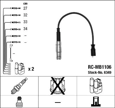Atesleme Kablosu Seti Mercedes M266 W169 W245