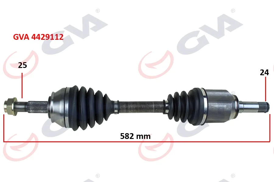 Komple Aks Sol FIORINO 1.3 MTJ 2007-2013 582MM Aks Lale Li