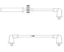 Buji Kablosu Mazda 626 1.6L F6 GD Kasa 1989-1991 2.0L FE GD Kasa 1989-1991