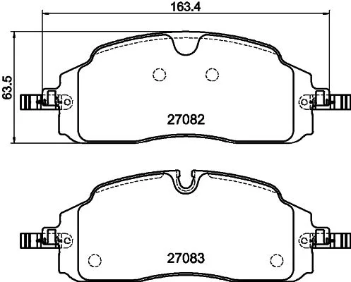 417/1-200 On Fren Balatası Yeni TRANSIT CUSTOM - VW CARAVELLE - TRANSPORTER 2023