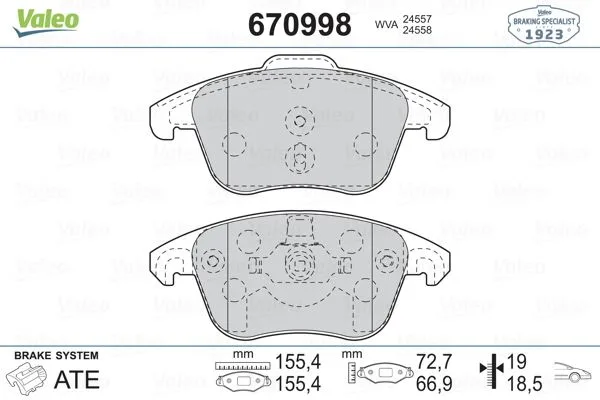 Ön Balata C4 Picasso 2006-2011 P5008 1.6 16V-2.0 16V-2.0 HDI 2008-2012 >P3008 2012 DS4 2011 DS5 2012