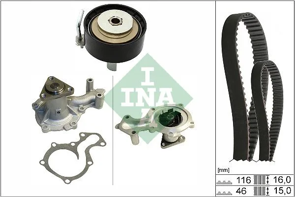 Triger Seti Devirdaim Ford Fiesta - Focus - Cmax 2012 1.0 Ecoboost Diş:116-Genişlik:16 Dis Sayısı 116 Genıs 16MM