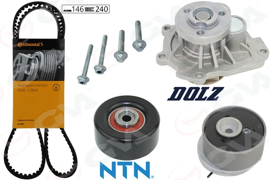 Devirdaimli Eksantrik Gergi Kiti ASTRA H - J - Insignia - Vectra C - Cruze 1.6-1.8 Z16XEP - Xer - A16LET - Xer - B16