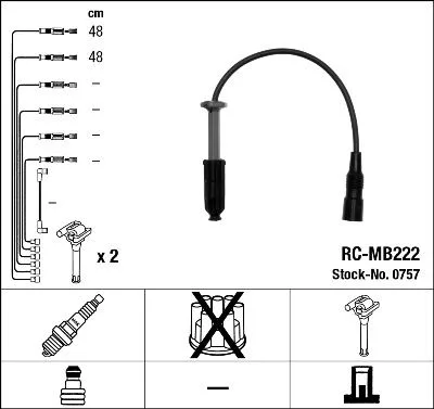 Atesleme Kablosu Seti Mercedes M111 W202 S202 C208 A208 W210 S210 W163 R170