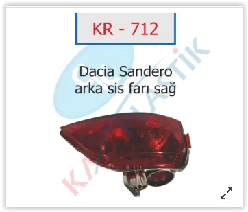 Arka Sis Far Lambasi Sağ Symbol - Megane 4-Sandero Joy Model