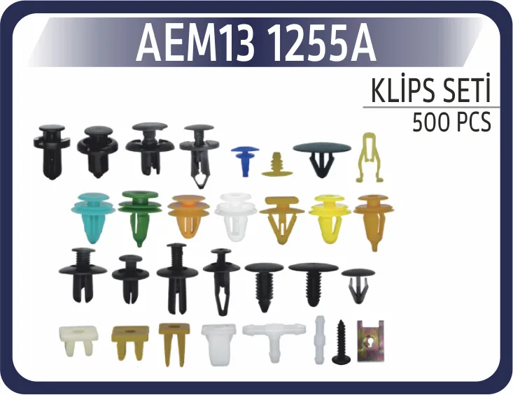 Klıps Set Karışık 500 Adet