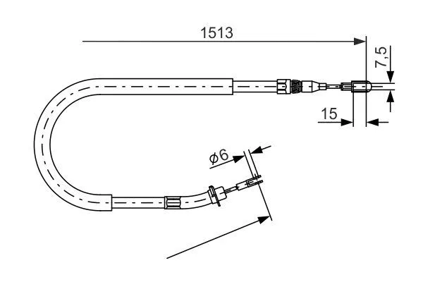 Fren Halatı Arka Mercedes SPRINTER B901>B904 . VW LT 28-35-46