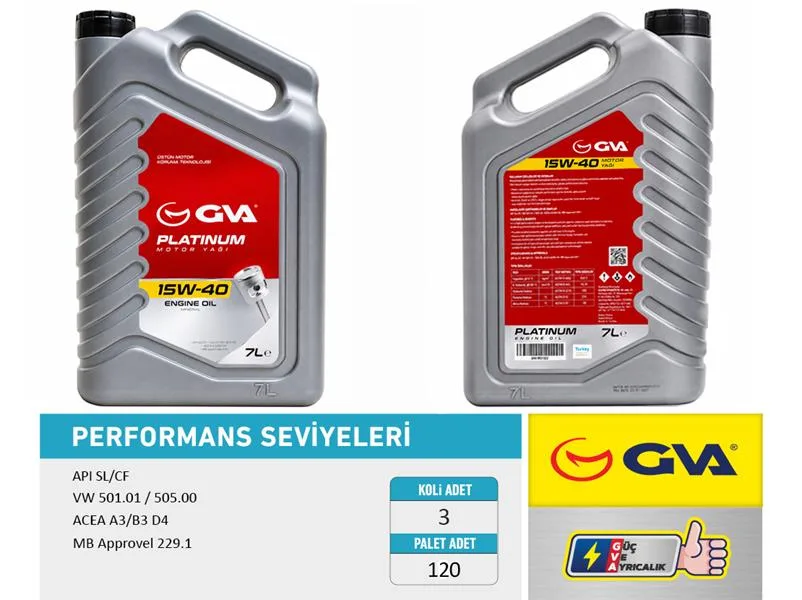 Motor Yağı 15W40 7 LT Platınum Mineral API SL / CF (3 Adet)