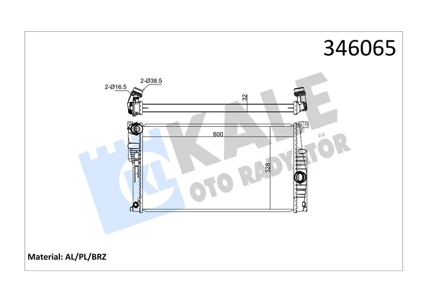 Motor Su Radyatoru BMW N13 N47 B47 F20 F21 F22 F23 F30 F31 F34 F35 F32 F33 F36
