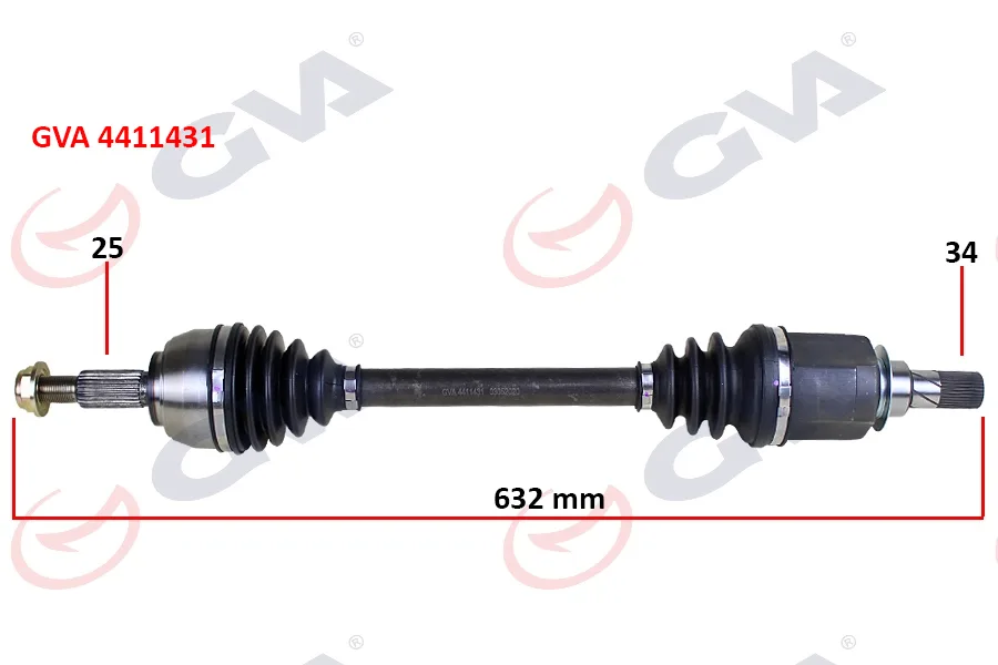 Komple Aks Sol Renault Fluence 2009 Megane 4 1.5 DCİ 6 Vites Auto. 632MM