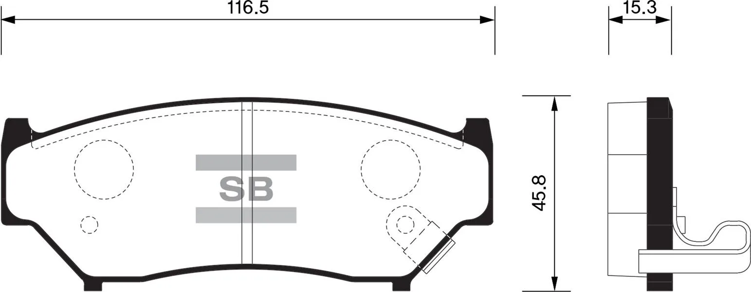 Ön Fren Balata Suzuki Vitara 1.6L G16B 5 Kapi 16V 1992-2001 Grand Vitara 1.6L G16B SQ416 3 Kapi 1998-2005 Grand Vitara 1.6L M16A JB416 3 Kapi 2006