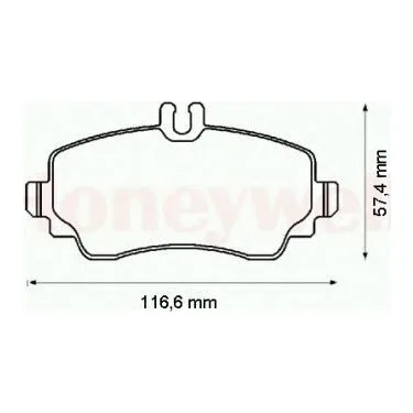 Fren Balatası Arka Mercedes C - CLASS W205 S205 C205 A205