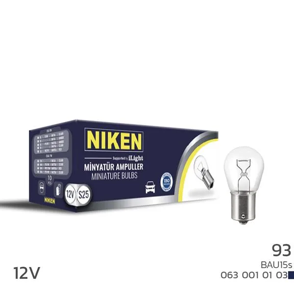 NIKEN 93 Ampul Yakın Tır. BAU15S P21W 12V 10LU (10 Adet)