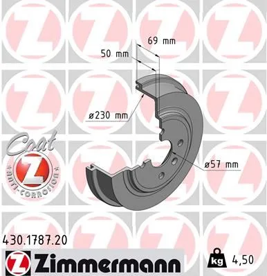 Arka Fren Kampanası Opel ASTRA G - ASTRA H Corsa C 230X48.5X4 4DL (2 Adet)