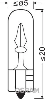 Ampul 12V 2.3W Küçük Dipsiz Gösterge Duysuz (10 Adet)