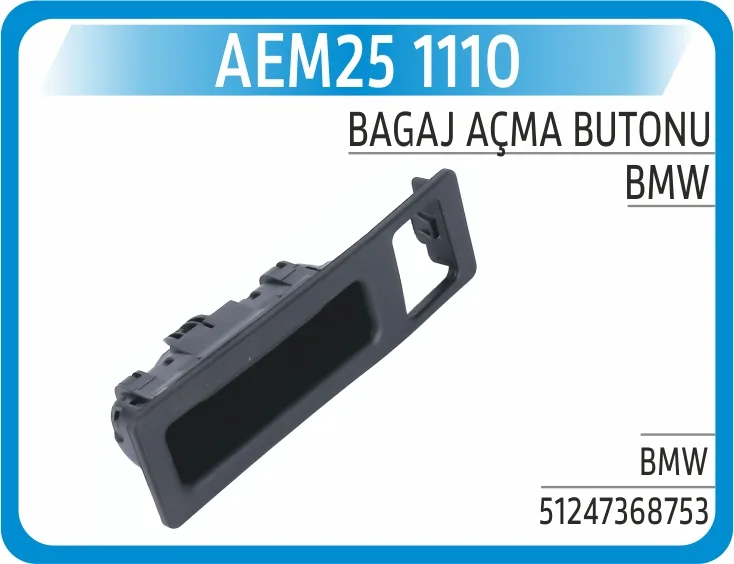 Bagaj Acma Dugmesi BMW F22 F23 F87 F30 F31 F34 F32 F33 F36 F82 F83 F10 F11 F18 F25 Kamera Delikli