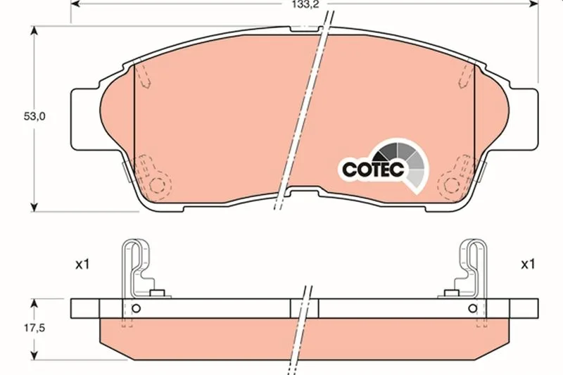 Ön Fren Balata Toyota COROLLA 1.6L 4A - FE Enjeksiyonlu AE101 AE111 1992-2000 Carina E. CORONA 2.0L 3S - FE ST191 ST191E 1992-1998 RAV4 2.0L 3S - FE SXA10 1995-2000
