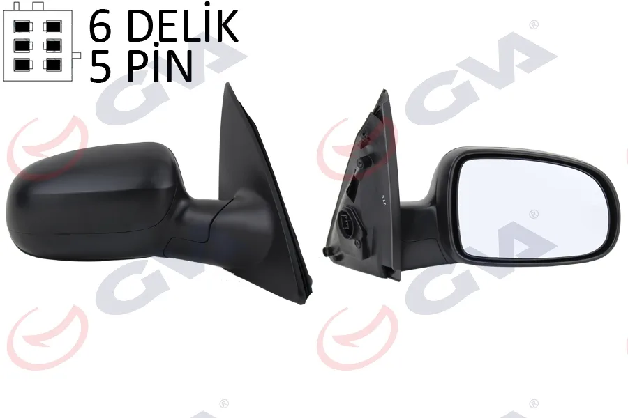 Diş Dikiz Aynası Sağ Corsa C 2001 Elektrikli Isıtmalı Konveks 5 Fiş VM-200EHR