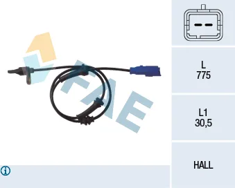 ABS Hız Devir Sensörü Arka P1007-C2-C3 2002