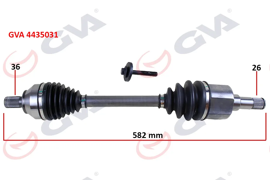 Ön Aks Komple Sol Ford Focus 2 1.6TDCİ 2004-2011-CMAX 1.6TDCİ 2004-2011 Volvo S40 2 2004-2012 S40 2 544 2005-2012 V50 545 2005-2012 1.6D-1.8-2.0D 26X36X583MM