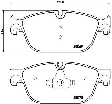 Ön Fren Balatası Peugeot P407 2004-2010 P508 2010-2018 C5 2008-2014 C6 2009-2012 DS5 2009-2015 180MM