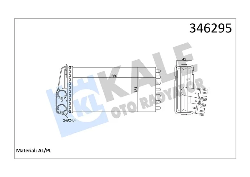 Kalorifer Radyatörü 307 2000 249X141X42