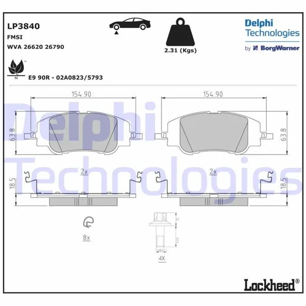 Ön Fren Balatası Corsa F E 2019 Mokka E 2020 208 2019 2008 19> C4 2020 DS3 2018 302MM