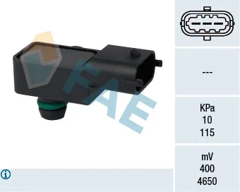 Emme Manifold Basınç Map Sensörü Corsa D - Agila 1.0-1.2-1.4 2006 Vectra C 2.8 V6 2005