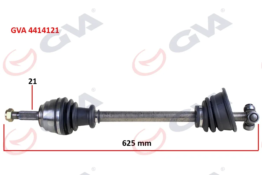 Komple Aks Sol Kangoo 1.9DTI 1998-2008 625MM