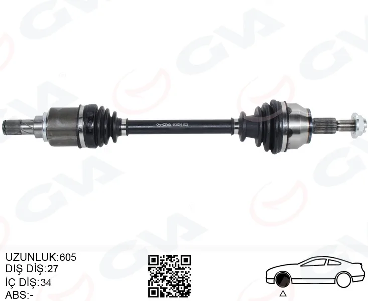 Ön Aks Komple Sol Ford Focus 3 1.6 Tı 2011-2017 Benzinli