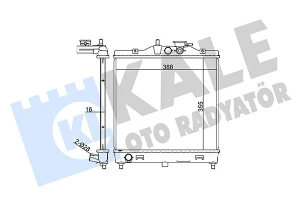 Radyatör KIA Picanto Al / PL / BRZ 395X355X16