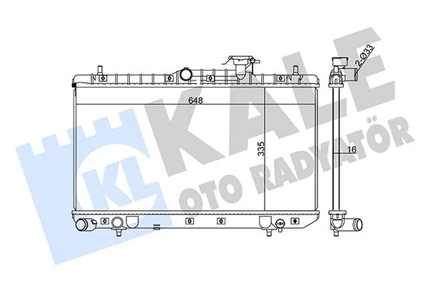 Radyatör ACCENT - ACCENT 2 Al / PL / BRZ 335X648X16