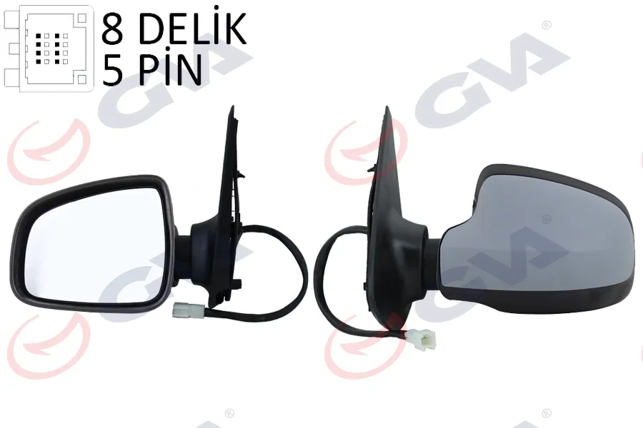 Diş Dikiz Aynası Sol Sandero Stepway 2012 Elektrikli Isıtmalı Astarlı Konveks Sensörsüz VM-6804EHPL