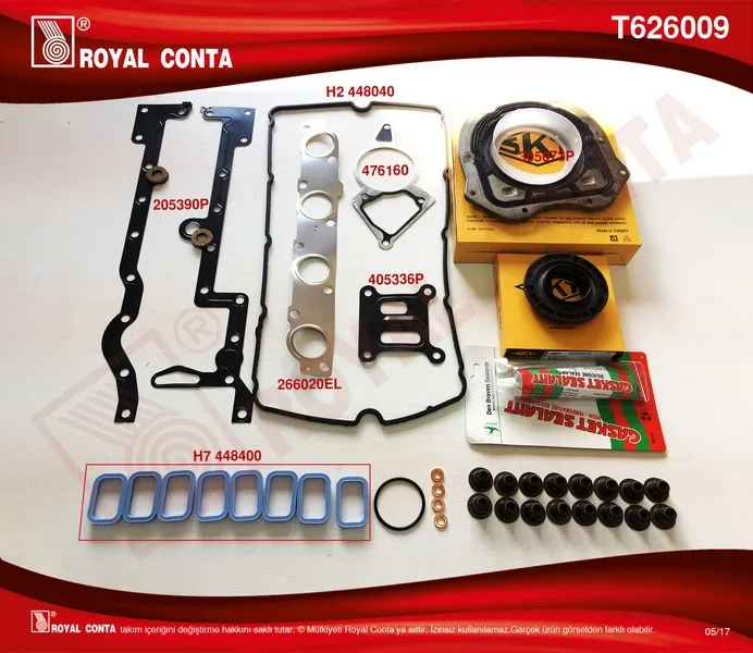 Motor Takım Conta SKT Keçe Subap Las SKC Siz BOXER - JUMPER 2.2 HDİ 100/120 P22DTE EURO4
