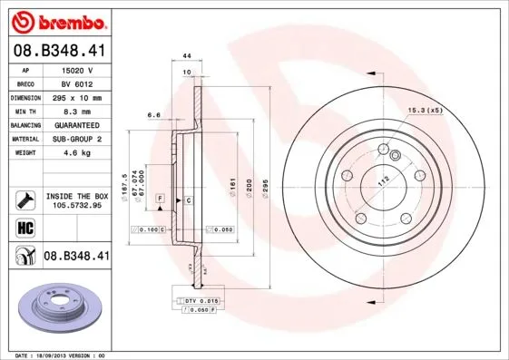 Fren Diski Arka Mercedes W176 W246 C117 X156 (2 Adet)