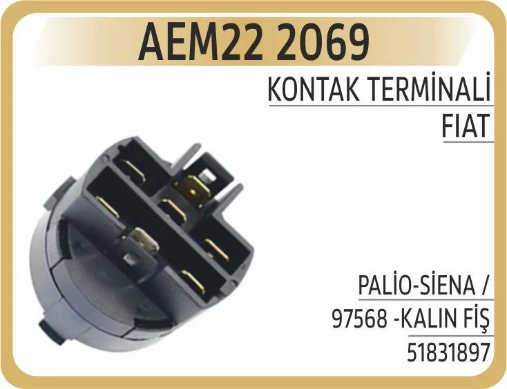 Kontak Terminali Palio - Siena /97568 - Kalın Fiş