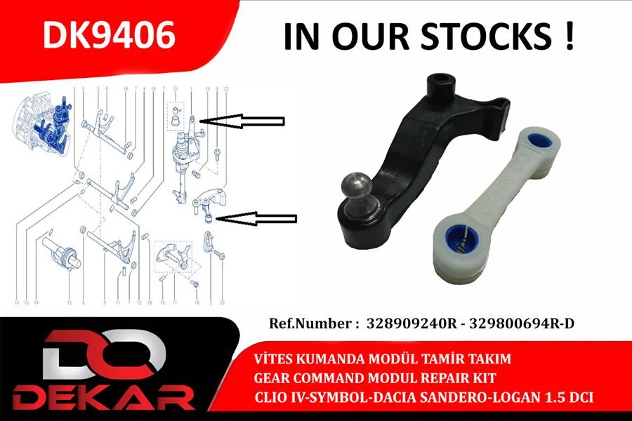 Vites Kumanda Modül Tamir Takım Clio 4 - Symbol - Dacia Sandero - Logan 1.5 DCI