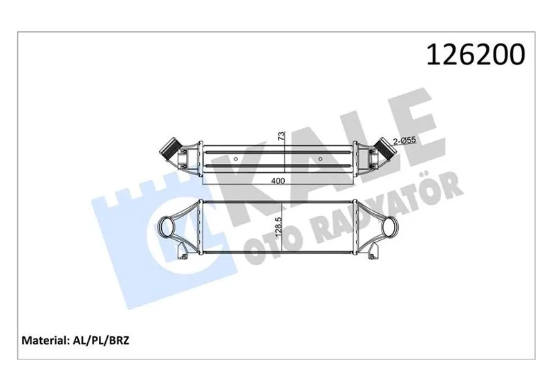 Turbo Radyatörü İntercooler Ford TRANSIT 2001 2.4 Tdci