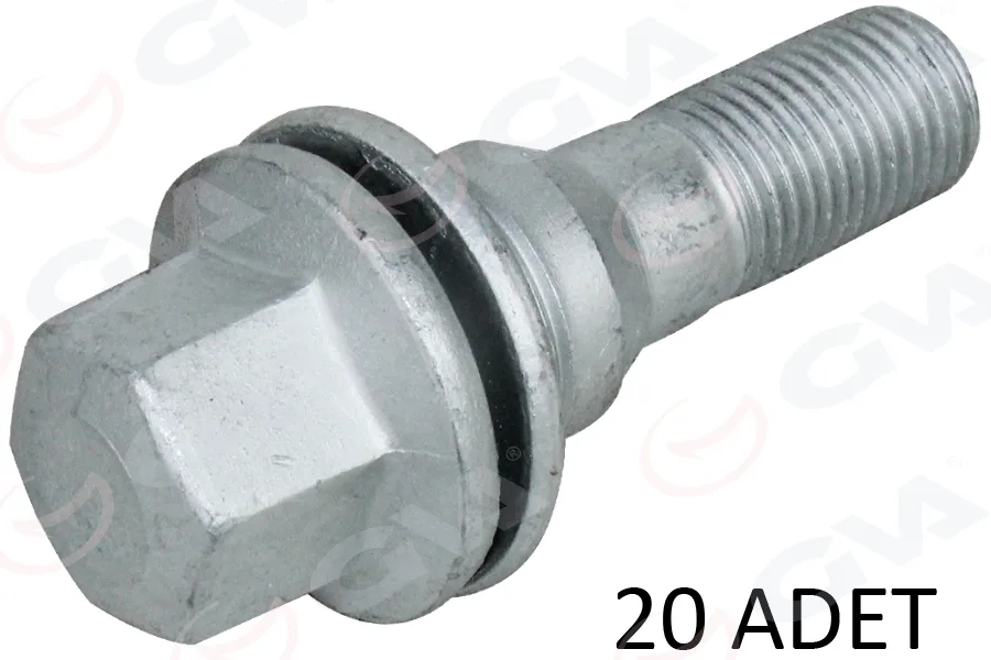 Bijon Civatası Flanşlı - Geomet Citroen - DS - Fiat - Opel - Psa 206-207-308-406-407-Toyota AA17-M12X1.25X17 Paket Adet : 20 (20 Adet)