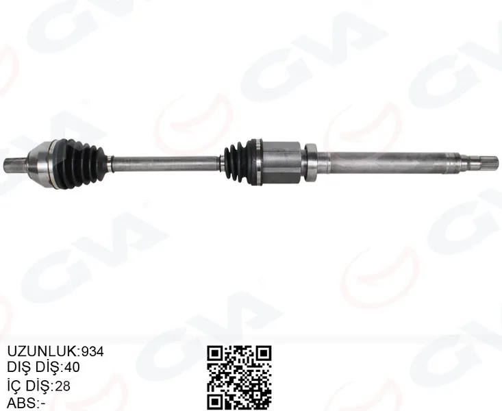 Ön Aks Komple Sağ Sag S60 2 Volvo 1.6 D2 2010-2015 S80 2 1.6D 2010 V60 Volvo 1.6 2010-2015 V70 3 Volvo 1.6 D2 2007-2015 6 Vitesli Otomatik Şanzıman İçin Uzunluk 934MM 57 Teker Tarafli Dis 40
