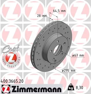 Fren Diski On Mercedes AMG W204 S204 C204 (2 Adet)