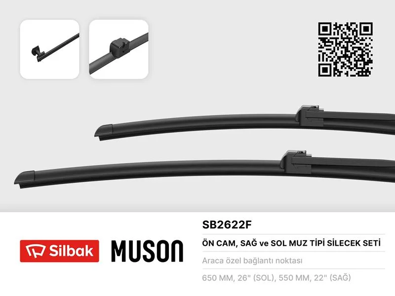 Silecek Süpürgesi 650/550MM Muz Tipi Scenic 2 2005-2003
