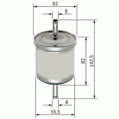 Benzin Filtresi P106 P206 P307 P407 P308 P508 P207 P3008 C2 C3 C4 C5CLIO Megane Laguna Duster Sander