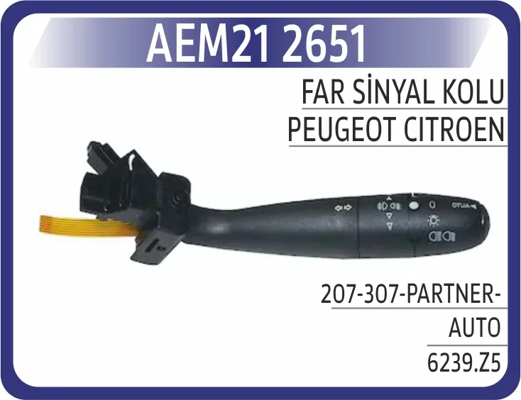Far Sinyal Kolu Peugeot P207-P307-PARTNER - Citroen C5 2000